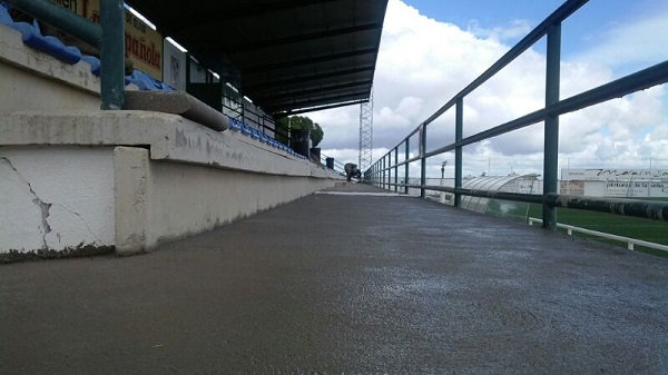 Actuacin en Meseta de Acceso - Estado de la grada una vez realizada